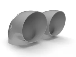 simply a pipe (~90°)