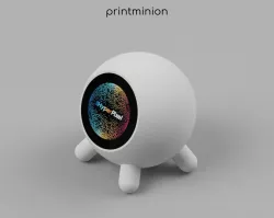 Sphere Enclosure w. straight short legs (M3O102) for pimoroni HyperPixel 2.1 round Touch and *Raspberry Pi*