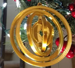 Spinning Star Circle Ornament 2