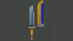 Stylized Majora's Razor Sword