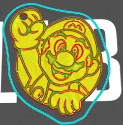 Super Mario keychain