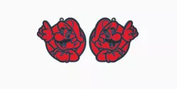 Super Mario Logo Key Chain Charm