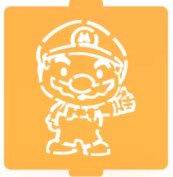 Super Mario stencil set of 13 for Coffee and Baking