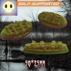 Swamp Log Bridge Base (25*50mm decorated base)
