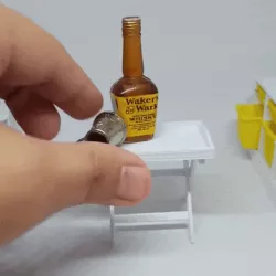 Table, Miniature IKEA-INSPIRED MARYD Tray table for 1:12 Dollhouse