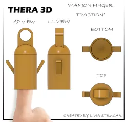 THERA 3D MANION: FINGER TRACTION HELPER. hand therapy. occupational therapy