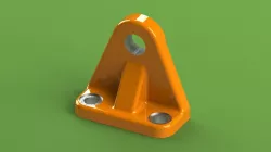 Three-hole L-angle union