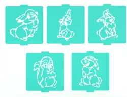 Thumper stencil set of 5 for Coffee and Baking