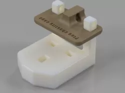 UK 3 pin plug chastity cage