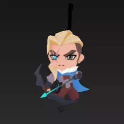 VALORANT GO CHIBI SOVA GUNBUDDY (With Stand)