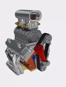 Vintage Blown BBC Drag Engine 3 configs with Options