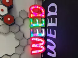 Weed Letter Light with Weed