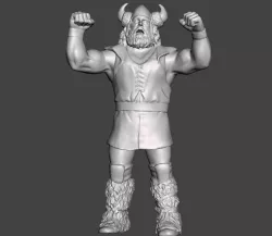 WWE WWF LJN Style Berzerker Figure