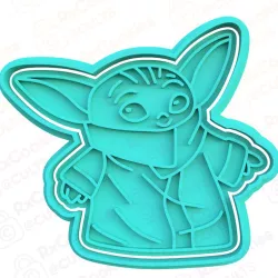 Yoda cookie cutter