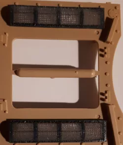 1/35 scale WWII Soviet KV tank deck grills for RFM.