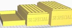 38 SPECIAL (50 Rounds) Stackable Ammo Storage