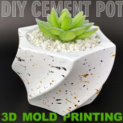 3D mold printing - Cement pot mold