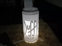 3pc duff beer can lithophane