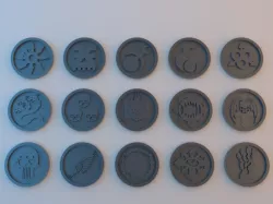 40k Tokens - Forces of Chaos - 40mm x 4mm