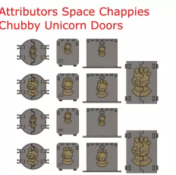 Attributors Space Chappies Chubby Unicorn Doors - Retributors Astartes