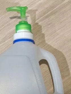 Aus milk bottle cap thread and spray bottle or alcohol dispenser adapter