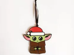 Baby Yoda Ornament - Single Extrusion