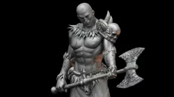Barbarian- Lor'uk (.STL & .OBJ)