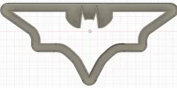 Batman cookie cutter form - 10cm ( 3.93 inch)