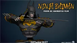 Batman Ninja Bust Samurai 3D print model