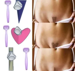 Bikini Privates Shaving Stencil Set №1. 16 forms!