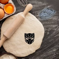 BLACK PANTHER COOKIE CUTTER PASTRY DOUGH BISCUIT SUGAR FOOD