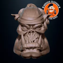 Buccaneer Orc Heads (X4)