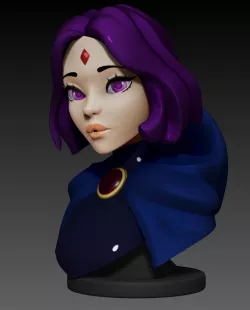 Bust Posed - Raven