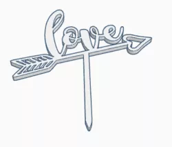 Cake topper - Love 2
