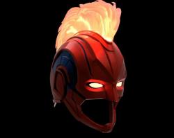 captain marvel helmet pattern 3D Models | Page 1 | STLFinder