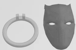 CAR ENGINE START BUTTON COVER BLACK PANTHER