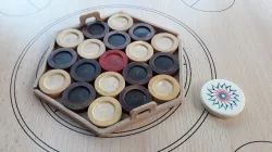 Carrom coins assembler