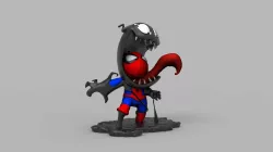 Chibi Spider Venom 3D Printing Model