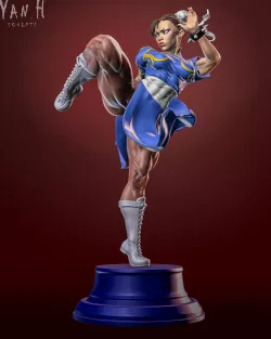 Chun Li 3D print model +NSFW