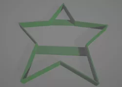 cookie cutter with star shape