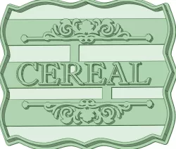 Cutter cookie cutter cereal label cutter