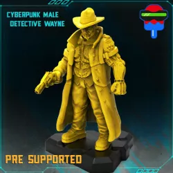 CYBERPUNK MALE DETECTIVE WAYNE