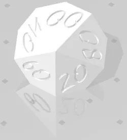 D% Sharp Edge Horizontal - Scribble Font