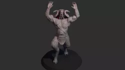 Decaying Fantasy Goat-man