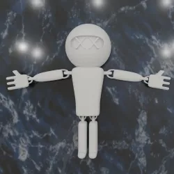 DECORATIVE 3D Flexi man MODEL .STL FILE