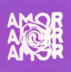 Decorative mural, wall decoration, panno, amor