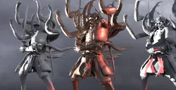 Demon samurai Serpant man