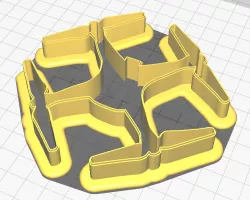 Dji Phantom 4 drone cookie cutter form - 10cm ( 3.93 inch)
