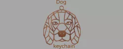 Dog keychain