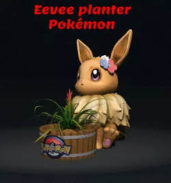 Eevee planter - POKÉMON FIGURINE - 3D PRINT MODEL
